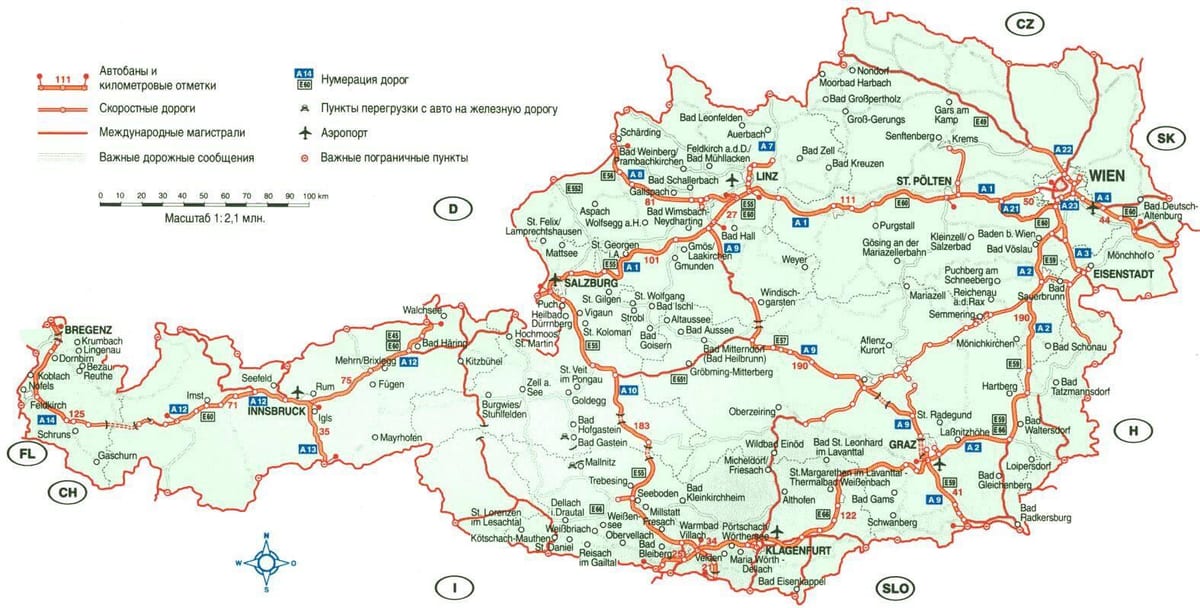 ஆஸ்திரியா வரைபடம்
