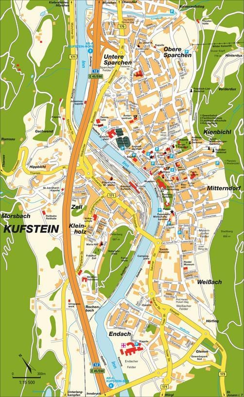 வரைபடம் kufstein ஆஸ்திரியா
