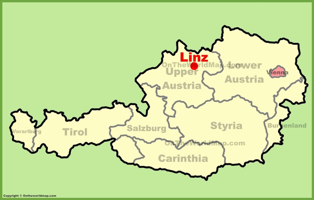 வரைபடம் linz, ஆஸ்திரியா