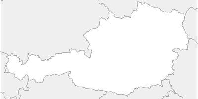 வரைபடம் ஆஸ்திரியா அவுட்லைன் வரைபடம்