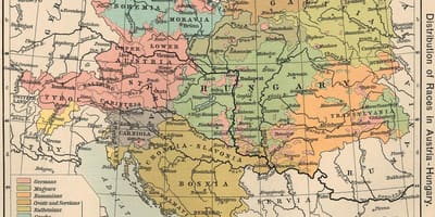 ஆஸ்திரியா, ஹங்கேரி வரைபடம் 1900