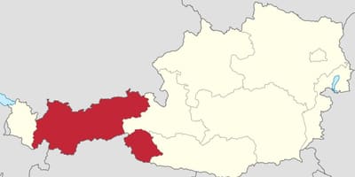 Tirol ஆஸ்திரியா வரைபடம்