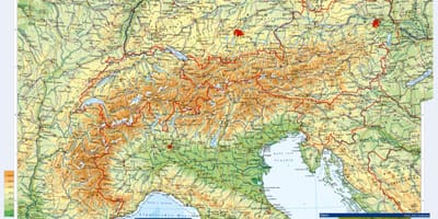 வரைபடம் ஆஸ்திரியா topographic