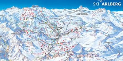 வரைபடம் arlberg ஆஸ்திரியா