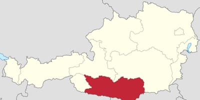 வரைபடம் carinthia ஆஸ்திரியா 