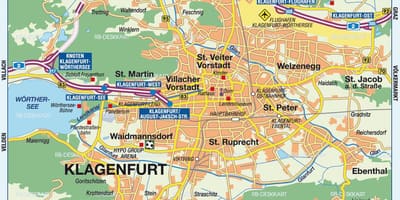 வரைபடம் klagenfurt ஆஸ்திரியா